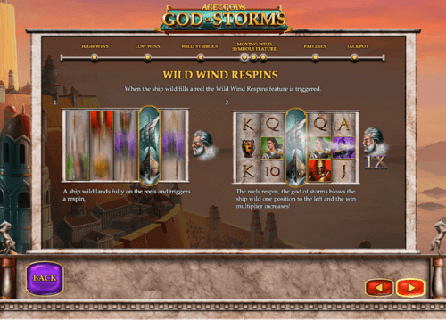 age of the gods gods of the storm wild symbols respins