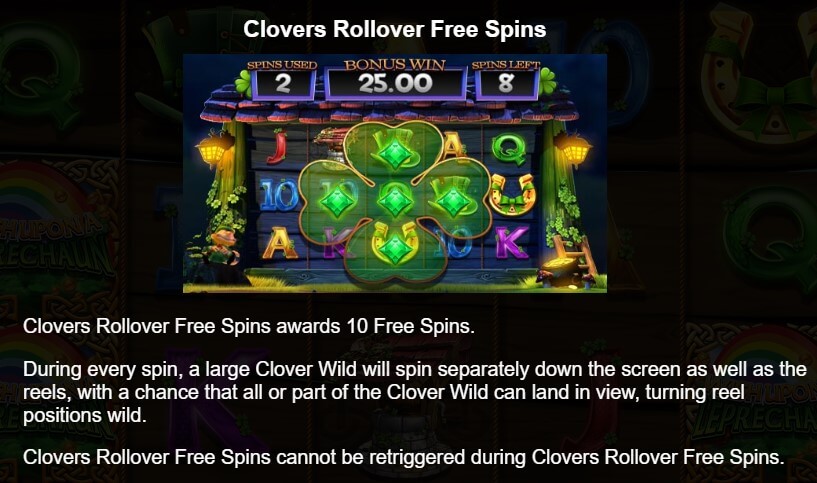 Wish Upon a Leprechaun Clovers Rollover