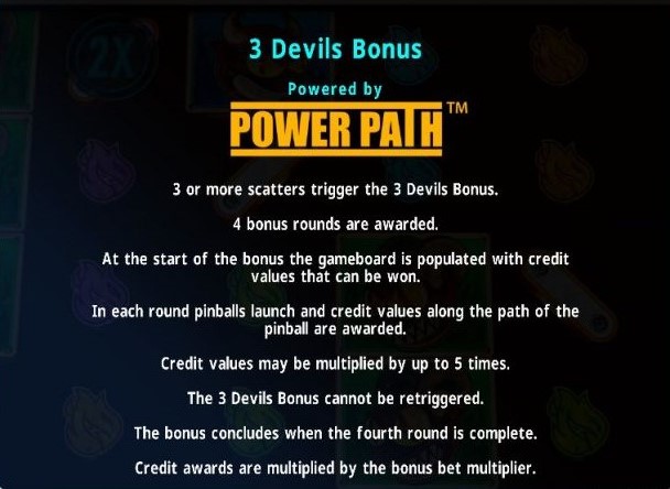 3 Devils Pinball 3 Devil’s Bonus Game