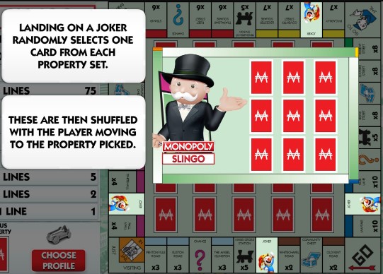 Slingo Monopoly Joker