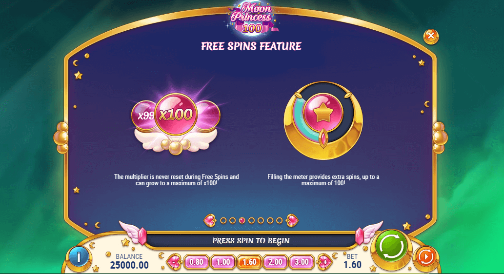 Moon Princess 100 Free Spins