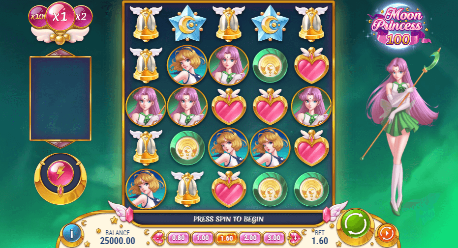 Moon Princess 100 Theme & Graphics