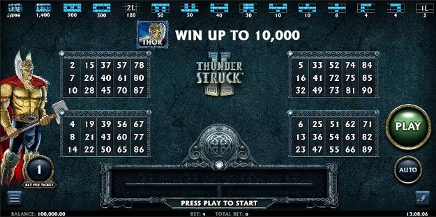 Thunderstruck II Video Bingo Theme & Design